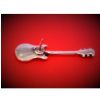 Zebra Music Przypinka gitara elektryczna model SG, srebro, B058