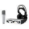M-Audio Vocal Studio Pro 2 Interfejs Audio USB M-Track II, mikrofon pojemnociowy, suchawki studyjne, uchwyt sztywny, kabel mikrofonowy, kabel USB, oprogramowanie Ableton Live Lite oraz WAVES (AudioTrack, Eddie Kramer Effects Channel, TrueVerb)
