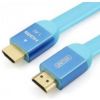 Unitek Y-C154 przewd FLAT HDMI v1.4, 1.5m paski