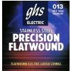 GHS Precison Flatwound struny do gitary elektrycznej, Ultra Light, .013-.054