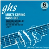 GHS Super Steels struny do gitary basowej, 6-str. Medium Light, .027-.126, High C