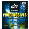 GHS PROGRESSIVES struny do gitary elektrycznej, Custom Light, .010-.052