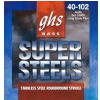GHS Super Steels struny do gitary basowej, 4-str. Light, .040-.102
