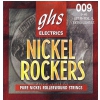 GHS NICKEL ROCKERS struny do gitary elektrycznej, Extra Light-Light, .009-.046, Rollerwound