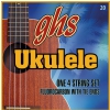 GHS Ukulele Fluorocarbon Tie Ends struny do ukulele, Hawaiian D-Tuning