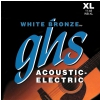 GHS White Bronze struny do gitary elektroakustycznej, Alloy 52, Extra Light, .011-.048