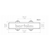 Bartolini 59CBJD-S3 - Jazz Bass przetwornik, Dual In-Line Coil, 5-String, Neck