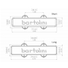 Bartolini 59CBJD L1/S1 - Jazz Bass przetwornik, Dual In-Line Coil, 5-String, Set