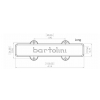 Bartolini 57CBJD-L1 - Jazz Bass przetwornik, Dual In-Line Coil, 5-String, Bridge