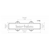 Bartolini 59J-L1 - Jazz Bass przetwornik, Dual In-Line Coil, 5-String, Bridge