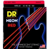 DR NEON Hi-Def Red - struny do gitary basowej, 4-String, Light, .040-.100