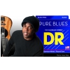 DR PURE BLUES - struny do gitary basowej, 4-String, Heavy, .050-.110