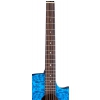 Luna Gypsy Exotic Quilted Ash Trans Blue gitara akustyczna
