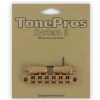 TonePros T3BT-SG - Tune-o-matic Bridge, mostek do gitary, satynowy zoty