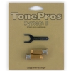 TonePros SPRS2-N - Locking Studs, czci mostka do gitary, niklowane