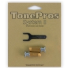 TonePros SPRS2-C - Locking Studs, czci mostka do gitary, chromowane