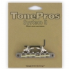 TonePros NVR2G-N - Tune-o-matic Bridge, G Formula Saddles, mostek do gitary,  niklowany