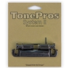 TonePros T1Z-BC - Tailpiece, czci mostka do gitary, czarny chrom