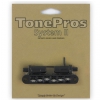 TonePros TPFR-B - Tune-o-matic Bridge, Roller Saddles, mostek do gitary, czarny