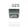 Warwick 42025 RED.025, Stainless Steel, struna pojedyncza do gitary basowej
