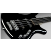 RockBass Corvette Basic 4-String, Solid Black High Polish, Fretless - Medium Scale gitara basowa