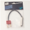 RockCable przewd gonikowy - Banana Plug (4 mm) to TS Plug (6.3 mm / 1/4) - 20 cm / 7 7/8