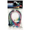 RockCable Patch Cable - angled TS (6.3 mm / 1/4), multi-color, 6 pcs. - 30 cm / 11 13/16