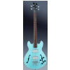 RockBass Star Bass 4-String, Solid Daphne Blue High Polish, Fretted - Medium Scale gitara basowa