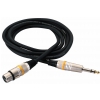 RockCable przewd mikrofonowy  - XLR (female) / TRS Plug (6.3 mm / 1/4), color coded - 3 m / 9.8 ft.