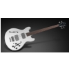 RockBass Star Bass 4-String, Solid Creme White High Polish, Fretted - Medium Scale gitara basowa