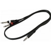 RockCable Patch Cable - TRS (6.3 mm / 1/4) to 2 x TS (6.3 mm / 1/4) - 1 m / 3.3 ft.