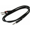 RockCable Patch Cable - TRS (6.3 mm / 1/4) to 2 x TS (6.3 mm / 1/4) - 1.8 m / 5.9 ft.