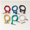 RockCable Patch Cable - angled TS (6.3 mm / 1/4), multi-color, 6 pcs. - 60 cm / 23 5/8