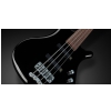 RockBass Corvette Basic 4-String, Solid Black High Polish, Active, Fretted, Medium Scale gitara basowa