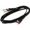 RockCable Patch Cable - 2 x RCA to 2 x TS (6.3 mm / 1/4) - 3 m / 9.8 ft.s