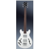 RockBass Star Bass 5-str. Solid Creme White High Polish, Fretted - Long Scale - Lefthand gitara basowa