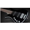 RockBass Corvette Basic 4-String, Black Solid High Polish, Active, Fretted, Lefthand, Medium Scale gitara basowa