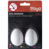Stagg EGG 2 WH - shakery plastikowe biae