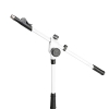 Gravity MS 4322 W Statyw mikrofonowy z trjnon, skadan podstaw i dwupunktow regulacj wysignika wysuwanego biay