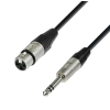 Adam Hall Cables K4 BFV 0300 - przewd mikrofonowy REAN XLR eskie - jack stereo 6,3 mm, 3 m