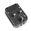 Adam Hall Connectors KSCP 3 - Adapter zestyk ochronny/UK czarny 13 A