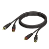 Adam Hall Cables REF 800 150 - Kabel audio 2 x cinch mskie - 2 x cinch mskie, 1,5 m