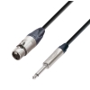Adam Hall Cables K5 MFP 0150 - przewd mikrofonowy Neutrik XLR eskie - jack mono 6,3 mm, 1,5 m