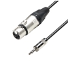 Adam Hall Cables K5 MYF 0300 - przewd mikrofonowy Neutrik XLR eskie - jack stereo 3,5 mm, 3 m