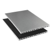 Adam Hall Hardware FlightCurv - Materia high-tech z polipropylenu o strukturze plastra miodu, czarny/srebrny, 9,5 mm