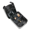 Adam Hall Connectors KSCP 3 - Adapter zestyk ochronny/UK czarny 13 A