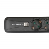 Adam Hall Accessories 8747 S 3 USB - 3-gniazdkowa listwa zasilajca z wcznikiem i 2 gniazdami do adowania USB