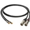 Klotz kabel 2xRCA / 2xXLRm 0.6m