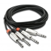 Hosa HSS-010X2 kabel PRO 2 x TRS 6.35mm - 2 x TRS, 3m