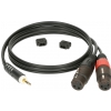 Klotz AY8 0200 kabel mini TRS / 2xXLRf 2m